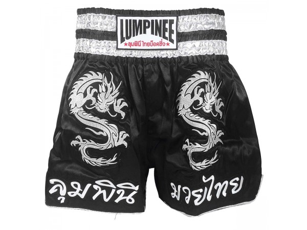 Lumpinee Dragon Thai Boxing Shorts : LUM-038 Black